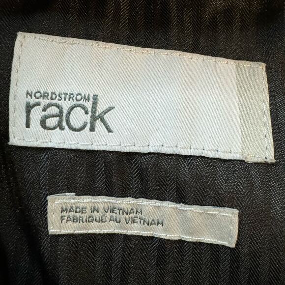 Nordstrom Rack Men's Flat-Front Black Dress Pants Tapered Leg Size 36x30 - Picture 9 of 10